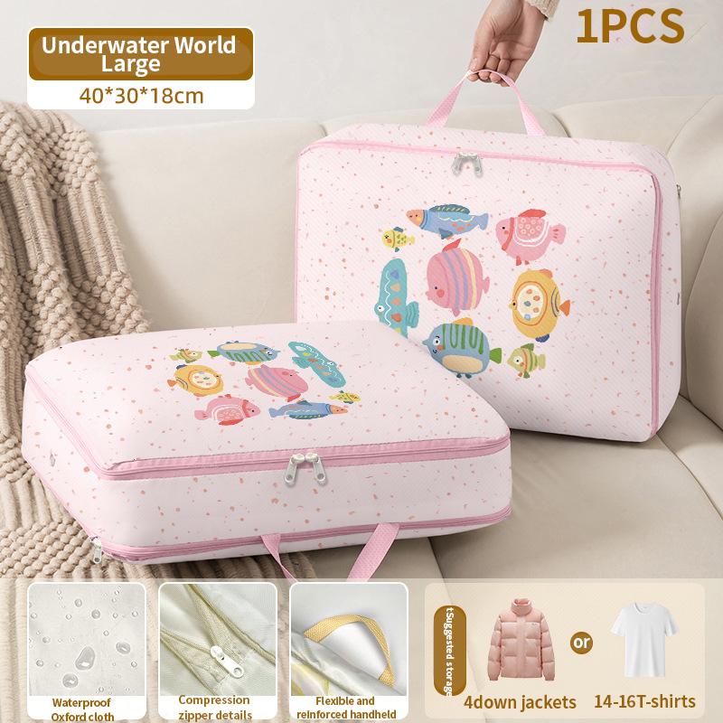 Clothing Storage Bag, Luggage Compartment, Clothing Compression Storage, Children's Down Jacket Storage Bag, Portable For Travel