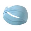 Stretchy Wide Cross Knot Headband for Women Soft Elastic Hair Comfortable Turban Style Wrap for Daily Use Yoga Sports Running