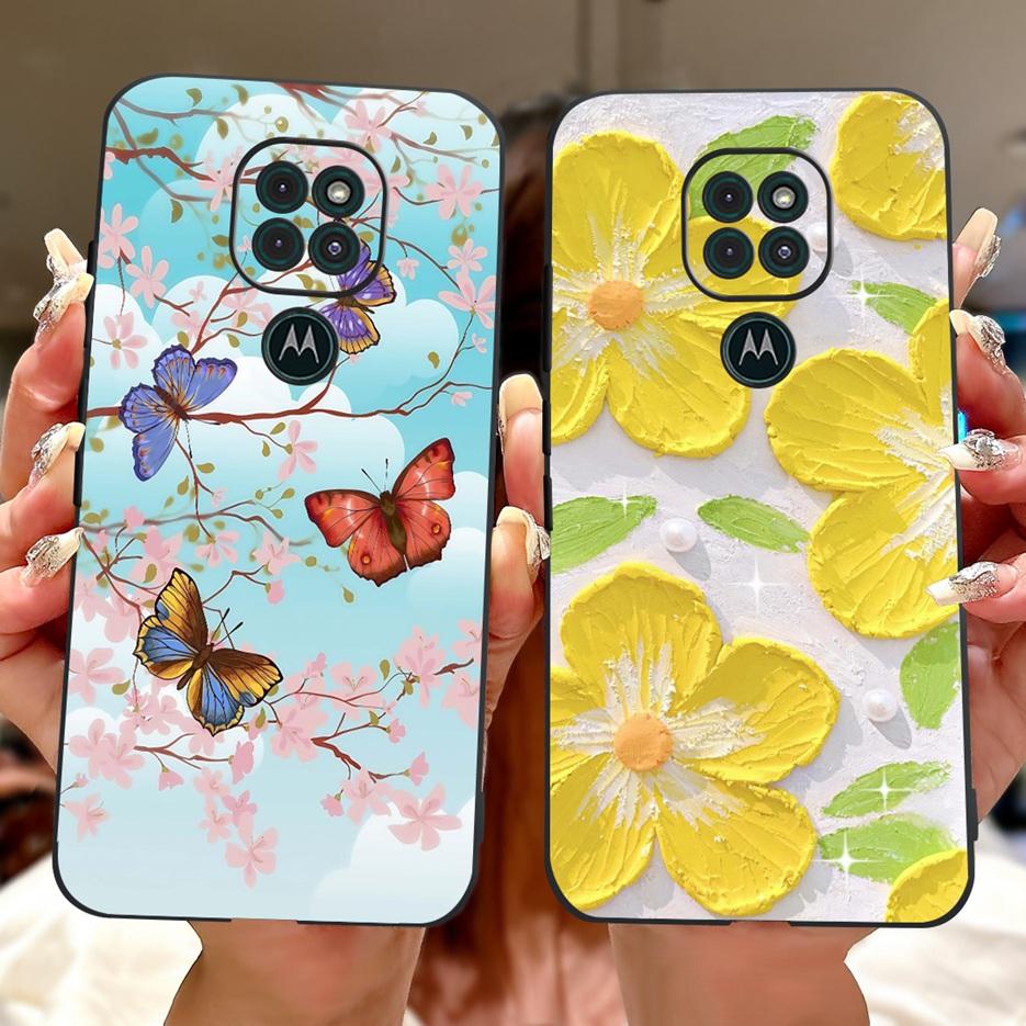For Motorola Moto G9 Play Case Colorful Flowers Painted Cover Soft TPU Phone Cases For Motorola Moto G9 Plus MotoG9 Power Fundas