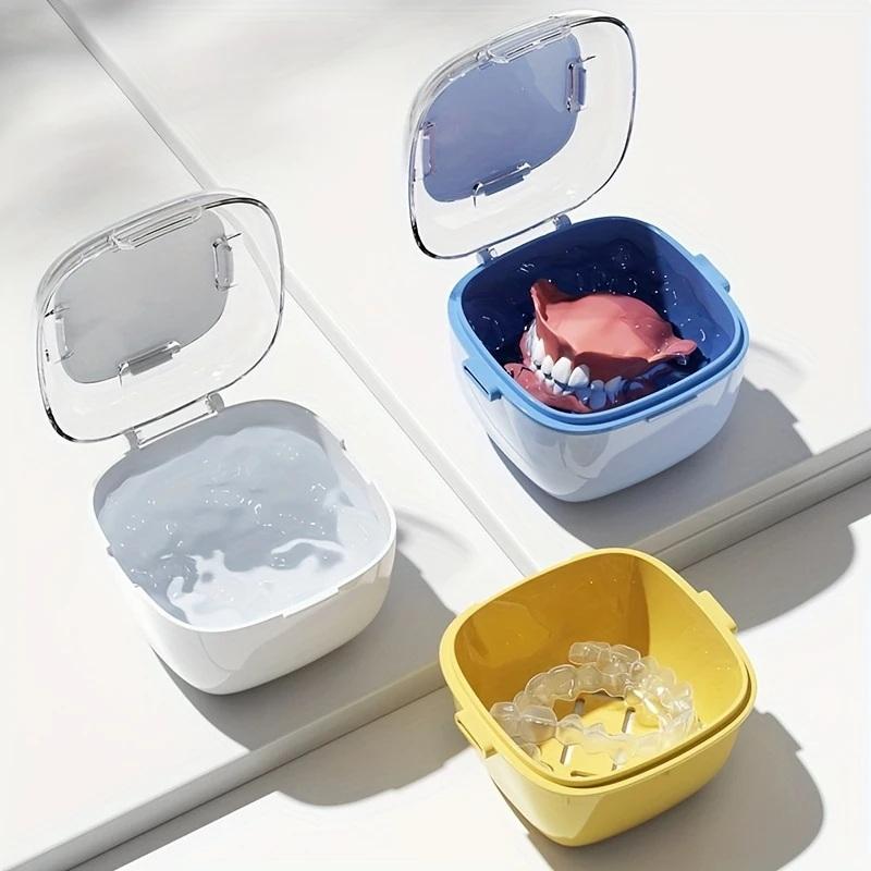 10Pcs Retainer Case Portable Mouth Guard Box Oral Cleaning False Teeth Denture Storage Box Teeth Aligner Braces Box