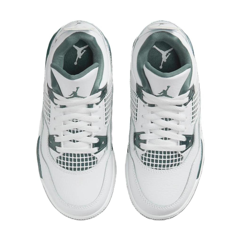 Jordan Air Jordan 4 Abrasion Resistant Mid top Kids Lifestyle Shoes White Green Kids' BQ7669-103