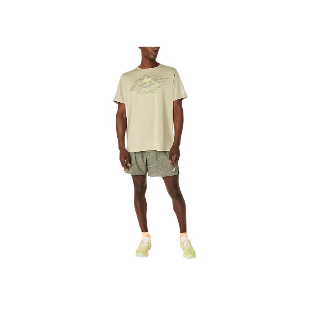 Asics Fujitrail Logo Lightweight Comfortable Outdoor Casual Short Sleeve T-Shirt Men Tops 2011D390-300