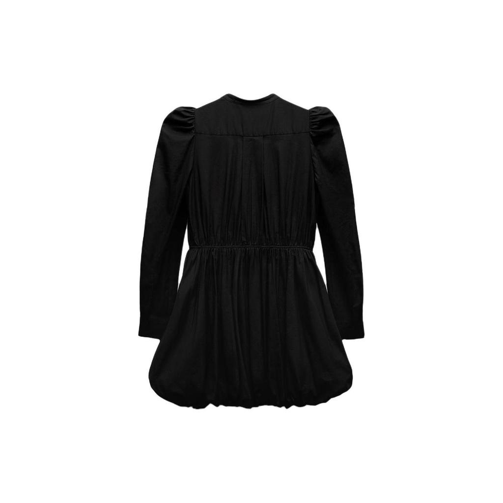 Zara Simple Solid Color Long Sleeve Dress Women dresses 2671072-800
