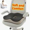 Seat Cushion Ergonomically Designed Memory Sponge Pad Suitable for Office Chairs and Wheelchairs