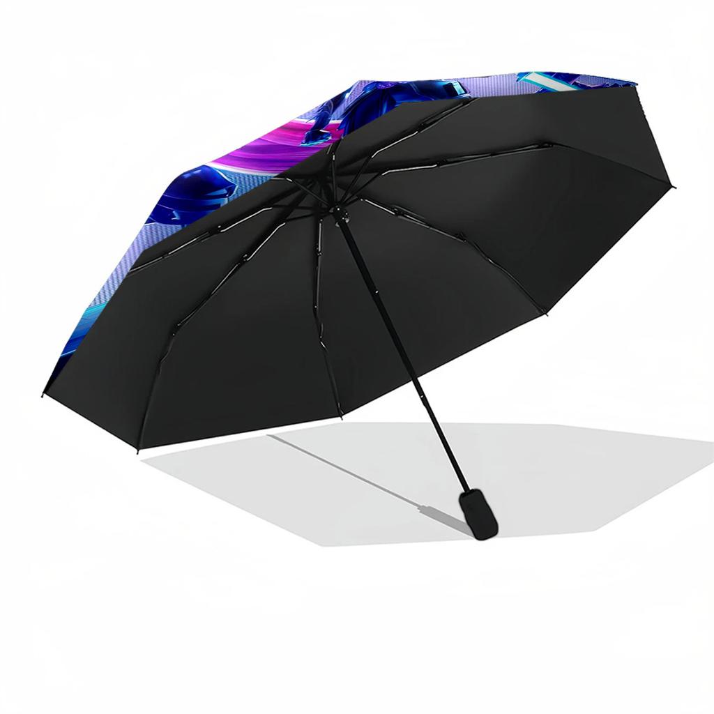 Future Heroes Unite Portable Automatic Umbrella Compact 8-Rib weight Foldable Design for Women/Men Stylish Accessory