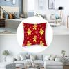 Cute Gingerbread Man Christmas Pillow Case Short Plush Double-sided Print Square Throw Pillow Covers Sofa Home Cushion Decor