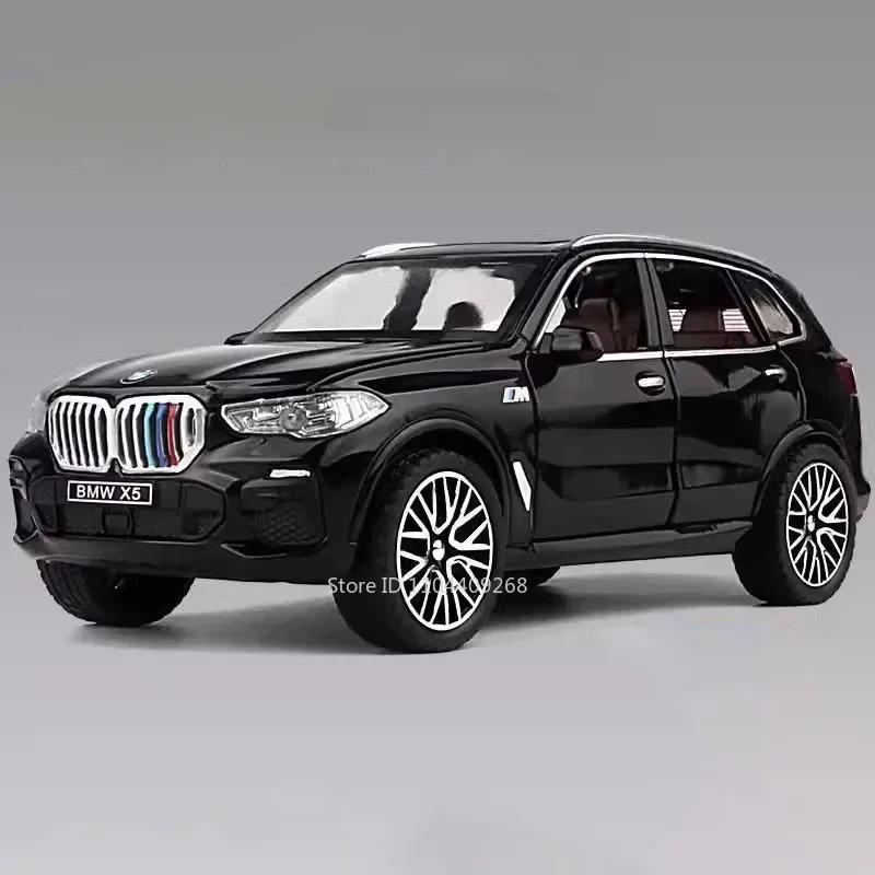 1:32 Scale M4 X5 Sports Car Model Toy Doors Opened Sound Light Metal Diecast Miniature Vehicle Models Kids Educational Toys