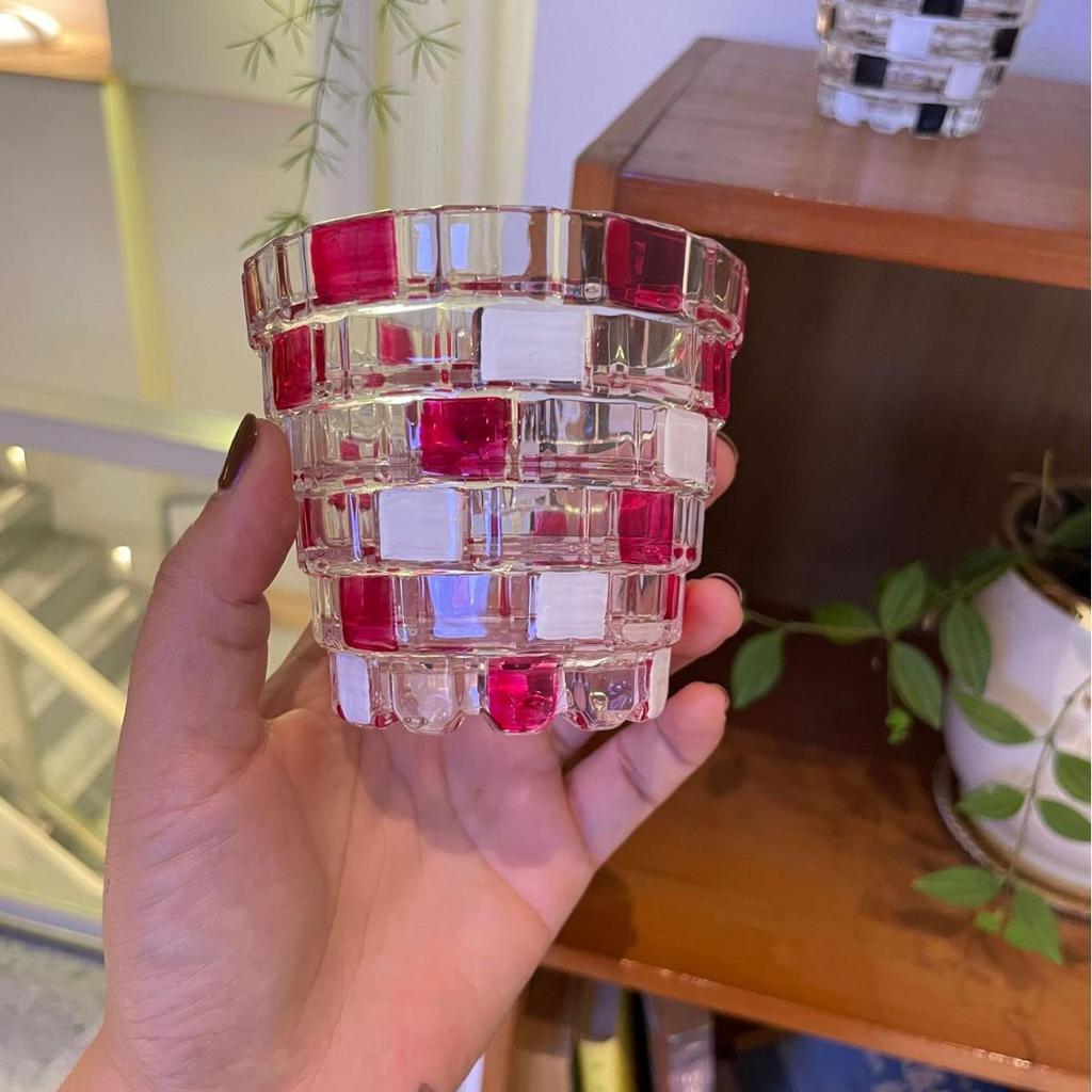 Regenbogen-Schimmer Handbemalte Glas Tasse - Bling Design für den Sommer
