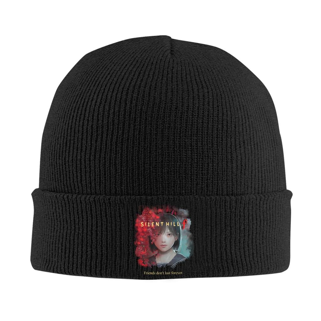 Silent Hill F Blossom Art Knitted Hat Womens Unisexs Beanie Winter Hats Acrylic Hip Hop Caps