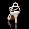 Luxury All Pearls Rhinestones Peep toe Women Sandals Ankle Strap Platform Thin High heels Elegant Bridal Wedding Shoes