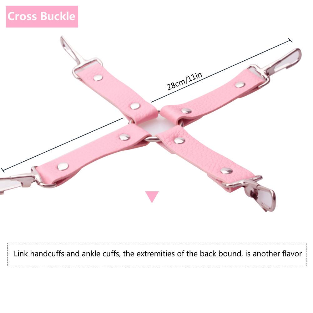 7 Pièces Par Set Jouet Sexuel Adulte en Peluche Unique Kit de Contrainte Menottes