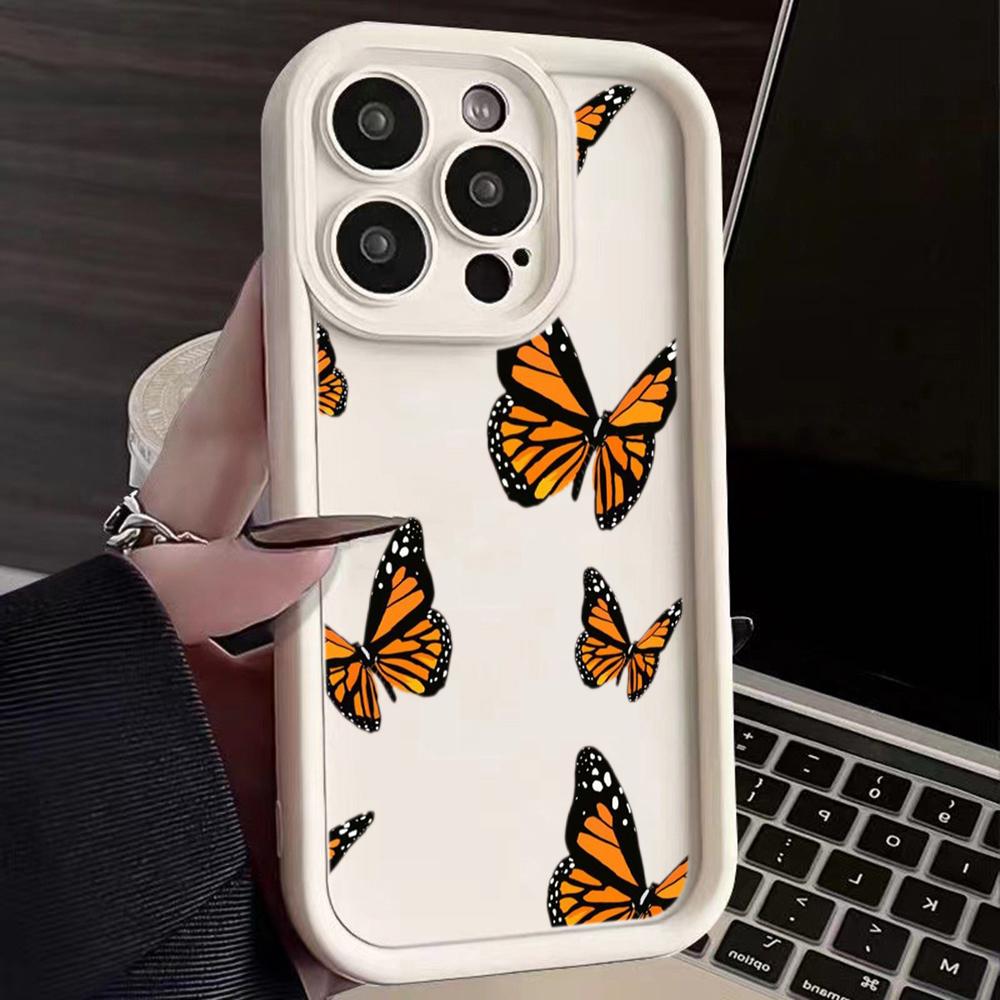 Angel Eye Soft TPU Phone Case for Samsung A05 A30 A50 A13 A23 A53 A14 A24 A34 A54 A15 A25 A35 A55 S20 S23 FE S24 Ultra Ae59 Butterfly art design Cute