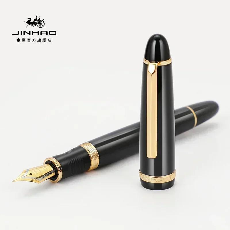 1/5 PCS JINHAO X850 Fountain Pen Black Barrel Gold Clip EF/F/M Iraurita Nib for Writing Office School Supplies Stationery