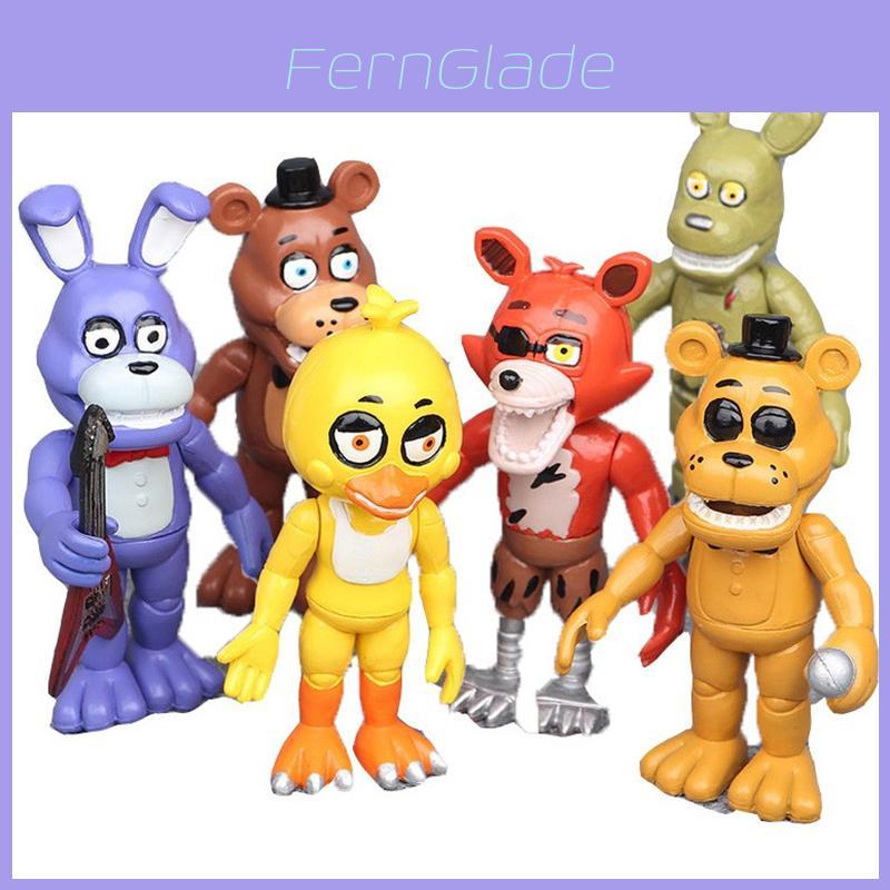 Boeiende 6-delige Fnaf Five Nights At Freddy's Actiefiguren Voor Enthousiaste Fans