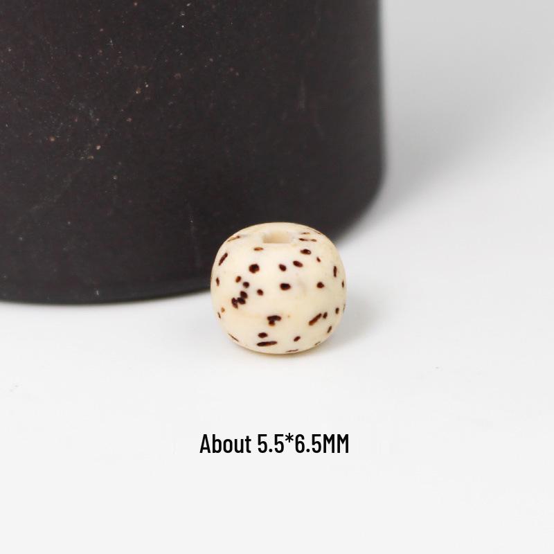 Star and Moon Bodhi Beads: Pure White High-Density 108 Bead Bracelet for DIY Prayer Accessories
