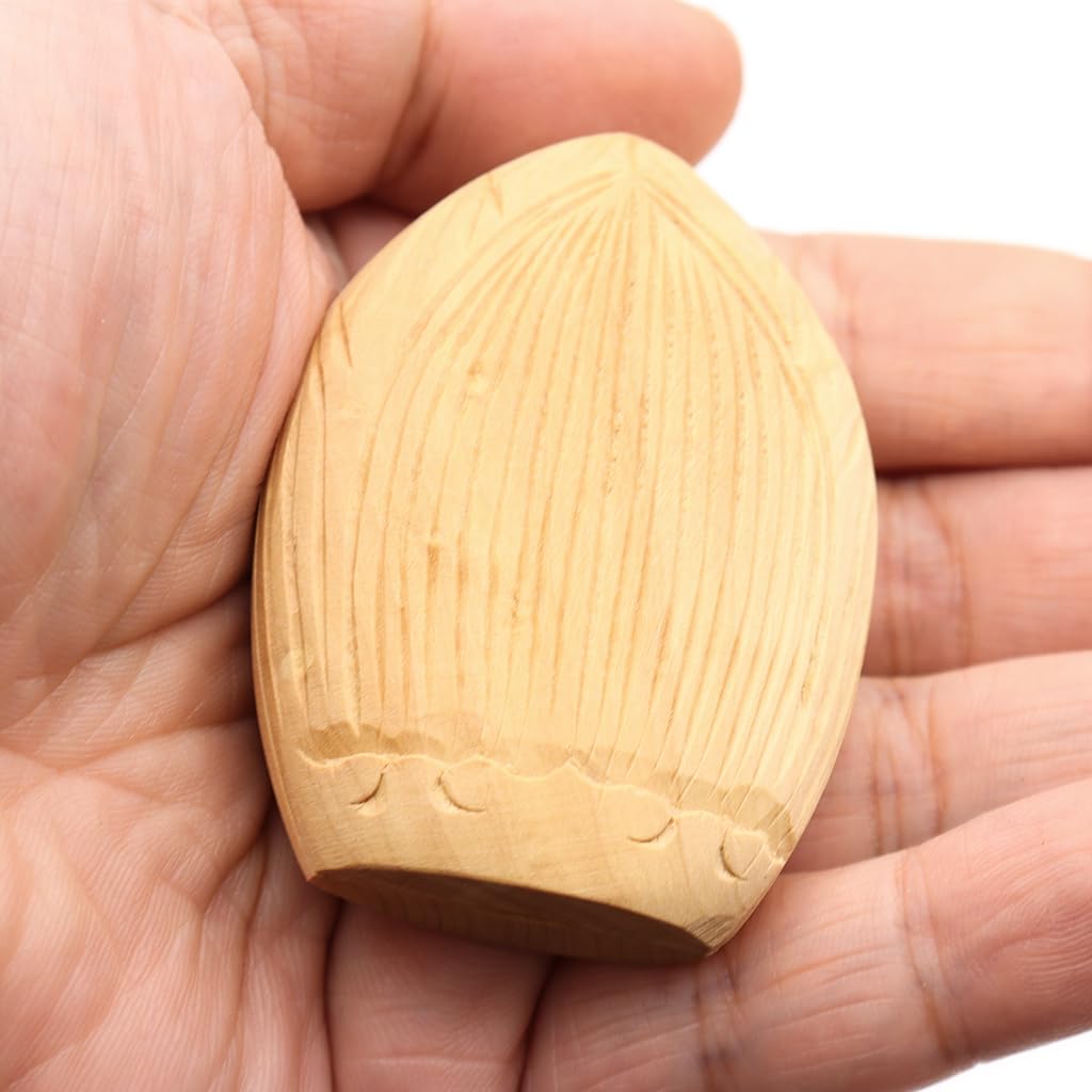 Kurita's Special Buddhist Statue [Guardian Deity] Enma-ten (Lotus-Shaped Incense Holder Buddha [Pocket Buddha]) Guardian Deity (Height 6.2cm, Width