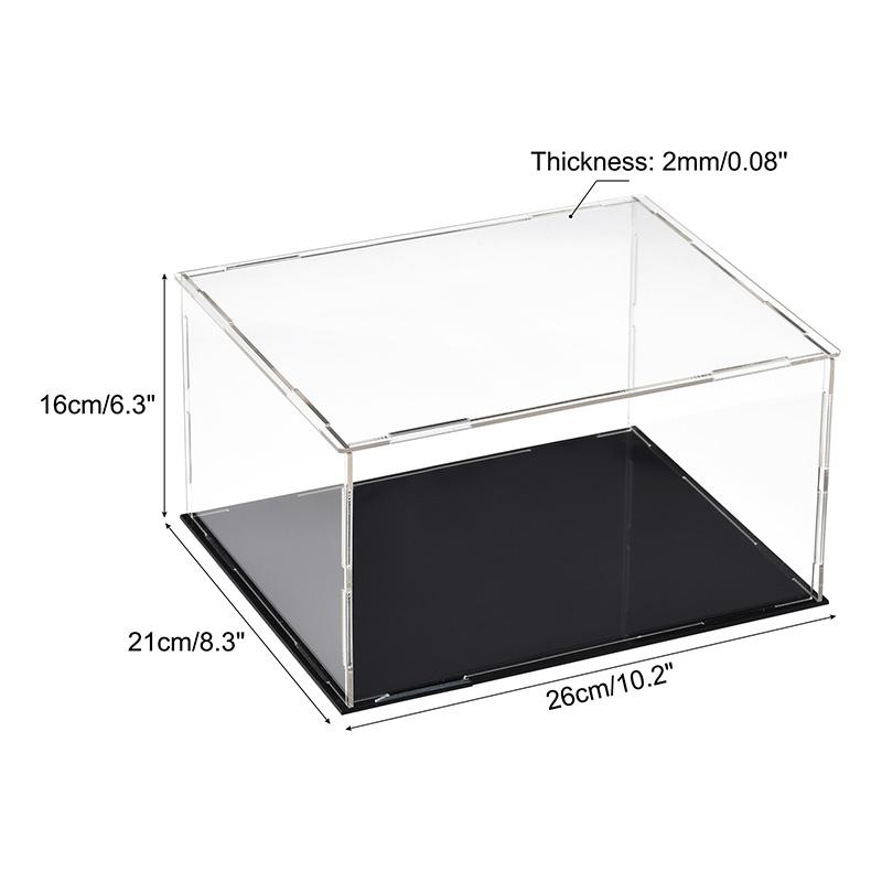 Clear Acrylic Display Case Box Dustproof Storage Countertop Box Protection Showcase Cube Figures Collectibles Model Toy Show Box