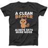 Schmutzig Lustig Erwachsenen Sauber Biber Holz T-Shirt NGO Geschenke Damen Herren Tanktop Sweatshirt Hoodie Langarm Schwarz