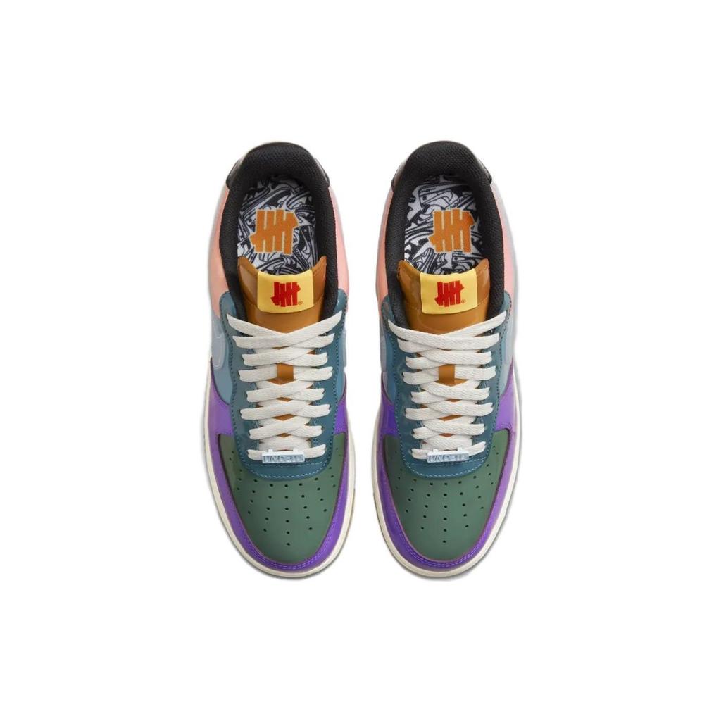 Undefeated X Nike Air Force 1 Low Celestine Blue Unisex Sneakers Multi-Color Sail Gum DV5255-500