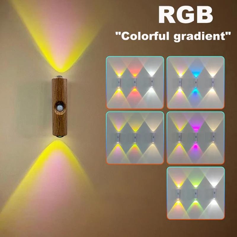 LED Motion Sensor Night Light Cabinet Decorative Light Rechargeable Cabinet Light for Kitchen Wardrobe