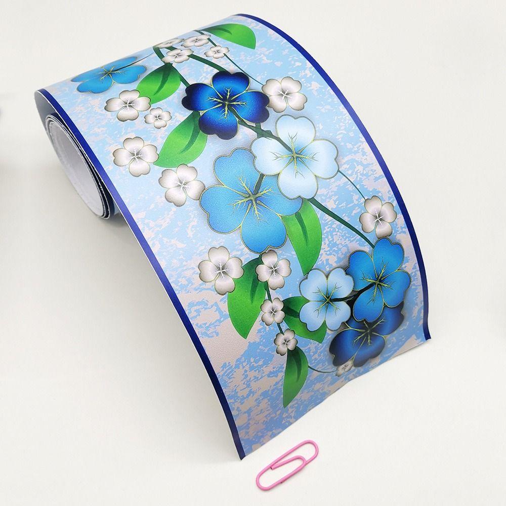 Waterproof Waist Line Self Adhesive Borders Trim Line Baseboard Wallpaper  Bathroom