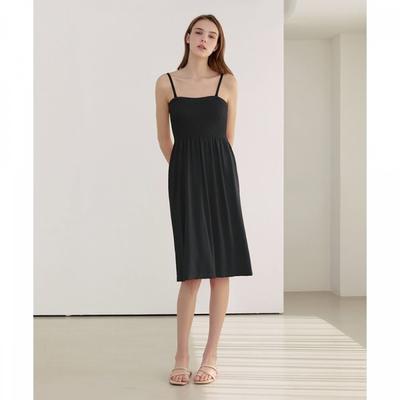 Modal Summer Two Way Tube Top Dress Black Nfwsd5300
