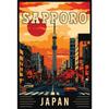 Vintage Japan Travel Poster Print For Office Living Room Home Decor Fuji Mountain Tokyo Osaka Landscape Canvas Painting Wall Art