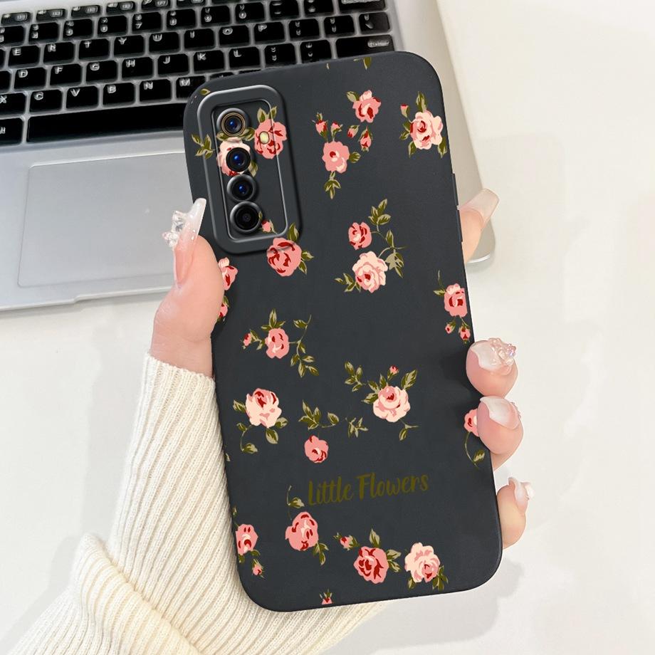 Coole Zachte Siliconen Hoesje Voor Realme 6 Pro / Realme6 Telefoonhoesje Vloeibare Siliconen Cover Voor RMX2001 RMX2061 RMX2063 Konijn Panda