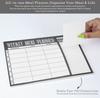 Inkdotpot Weekly Meal Planner Notepad 7"x10 , "Kitchen Menu" Magnetic Meal Planning Pad with Tear Off Grocery S-54 Sheets