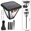 Outdoor Solar LED Waterproof Garden Wall Light for Landscape and Lawn