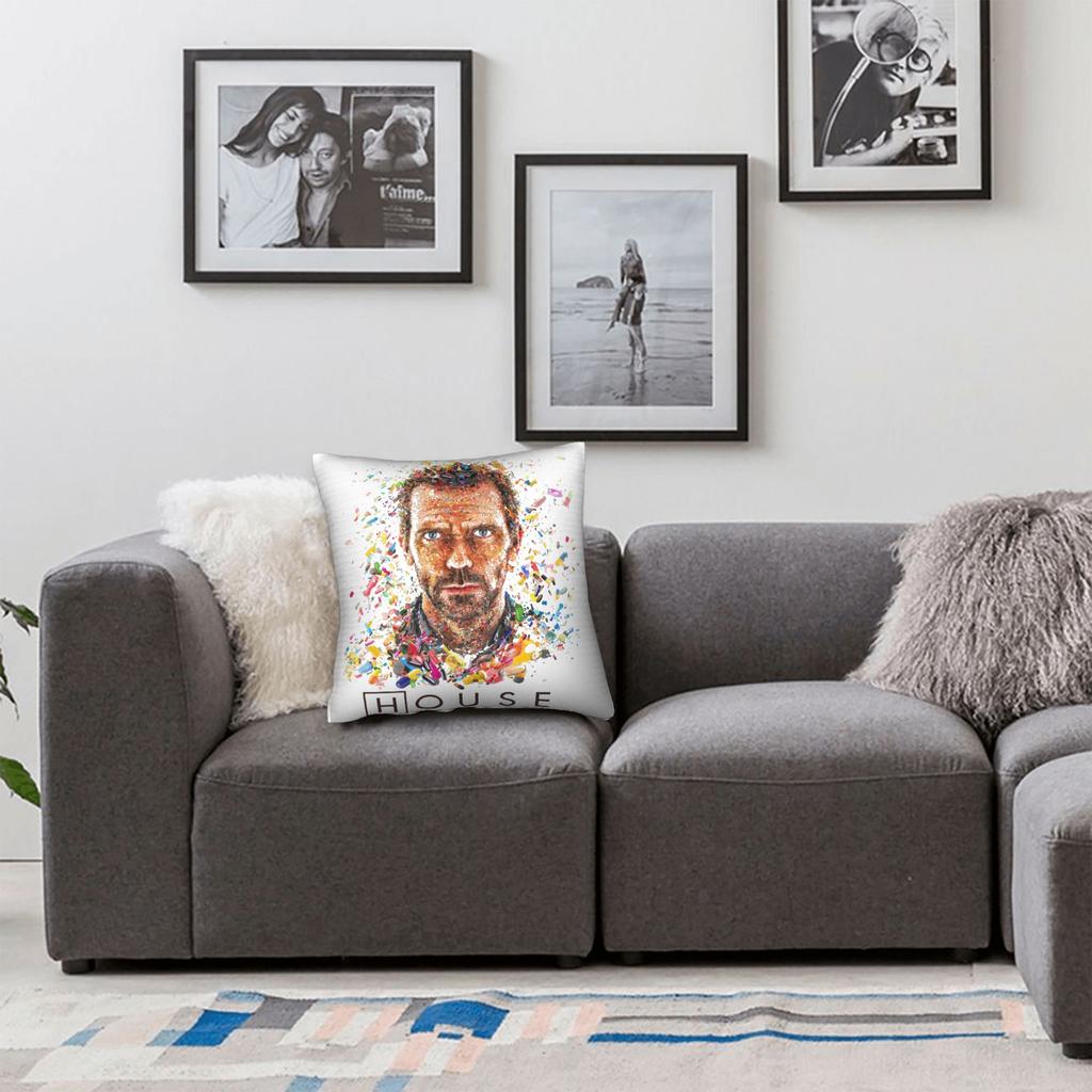 House MD Pills Square Pillow Covers Polyester Living Room Hugh Laurie Cushion Case Cool Decorative Pillowcase 40*40
