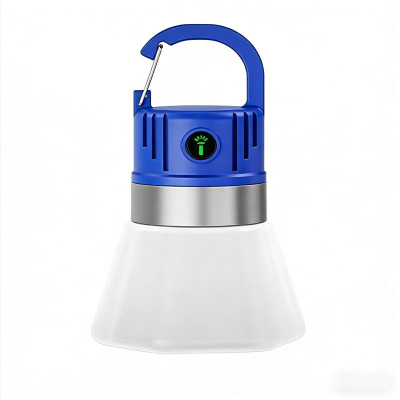 Portable Outdoor 450mAh Battery Rechargeable Camping Light with Hook High Brightness IPX4 Emergency Flashlight RGB Lamps