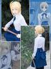 Women Clothes Fate Stay Night Saber Negligee Cosplay Costume JK Student Wear Student Uniform