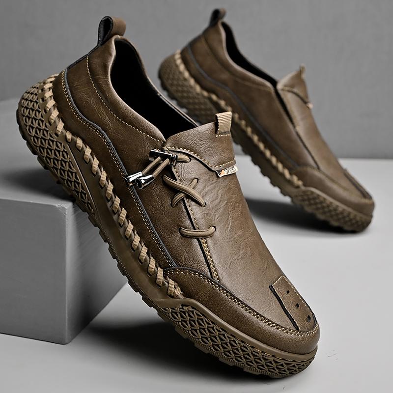 Designer Brand Men's Leather Casual Shoes High-quality Handmade Soles Men's Oxford Shoes Outdoor Versatile Hiking Shoes