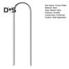 50/100Pcs U-shaped Ground Stake Anti-Rust Garden Pile Easy Installation Reusable Multipurpose Garden Landscape Piles