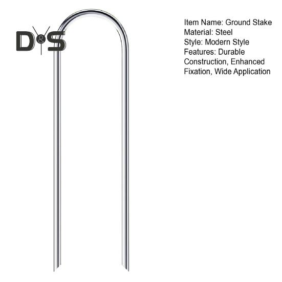 50/100Pcs U-shaped Ground Stake Anti-Rust Garden Pile Easy Installation Reusable Multipurpose Garden Landscape Piles