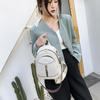 Simple Women's Backpack Casual Zipper Shoulder Bag Solid Color Travel Backpack