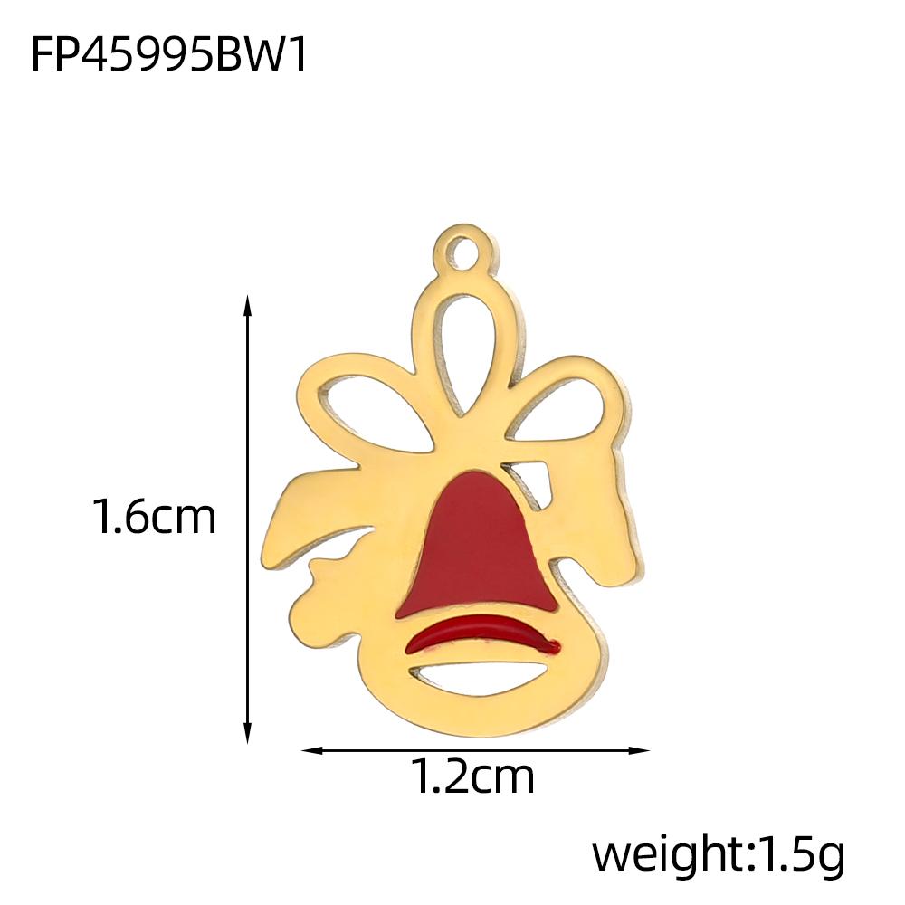 CARLIDANA Unique Diy Jewelry Charms Accessories Tree Santa Claus Enamel Christmas Charms for Bracelet Necklaces Waterproof