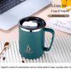 Colorful 304 Stainless Steel Double-Layer Coffee Mug - Ideal for Office & Home Use