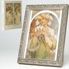 [50 Postcards] Decorate your interior with "50 Masterpieces by Alphonse Mucha" Art Postcards [50 Postcards] with a special frame set | Silver Frame