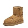Women Natural Sheep Wool Boots Snowee01