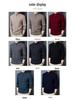 Men's 100% Pure Wool Half-Zip Thickened Sweater, High-End Solid Color Knitwear for Autumn/Winter