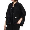 Women Casual Denim Jacket Loose Fit Short Coat Long Sleeve