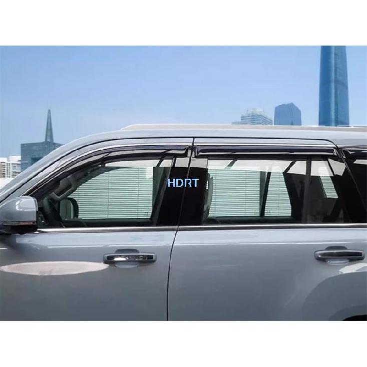 Car Styling Window Visor Deflector Weather Shield Cover For Baic Beijing BJ60  + Vent Awning Sun Rain Shelter Accessories