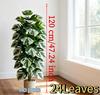 Una Planta Grande Artificial de Hierro Malayo de 47.24 Pulgadas de Alto con 24 Hojas Realistas Hechas de Plástico Duradero Adecuada Para Decoración Interior/exterior