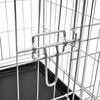 VidaXL Foldable Metal Dog Cage M