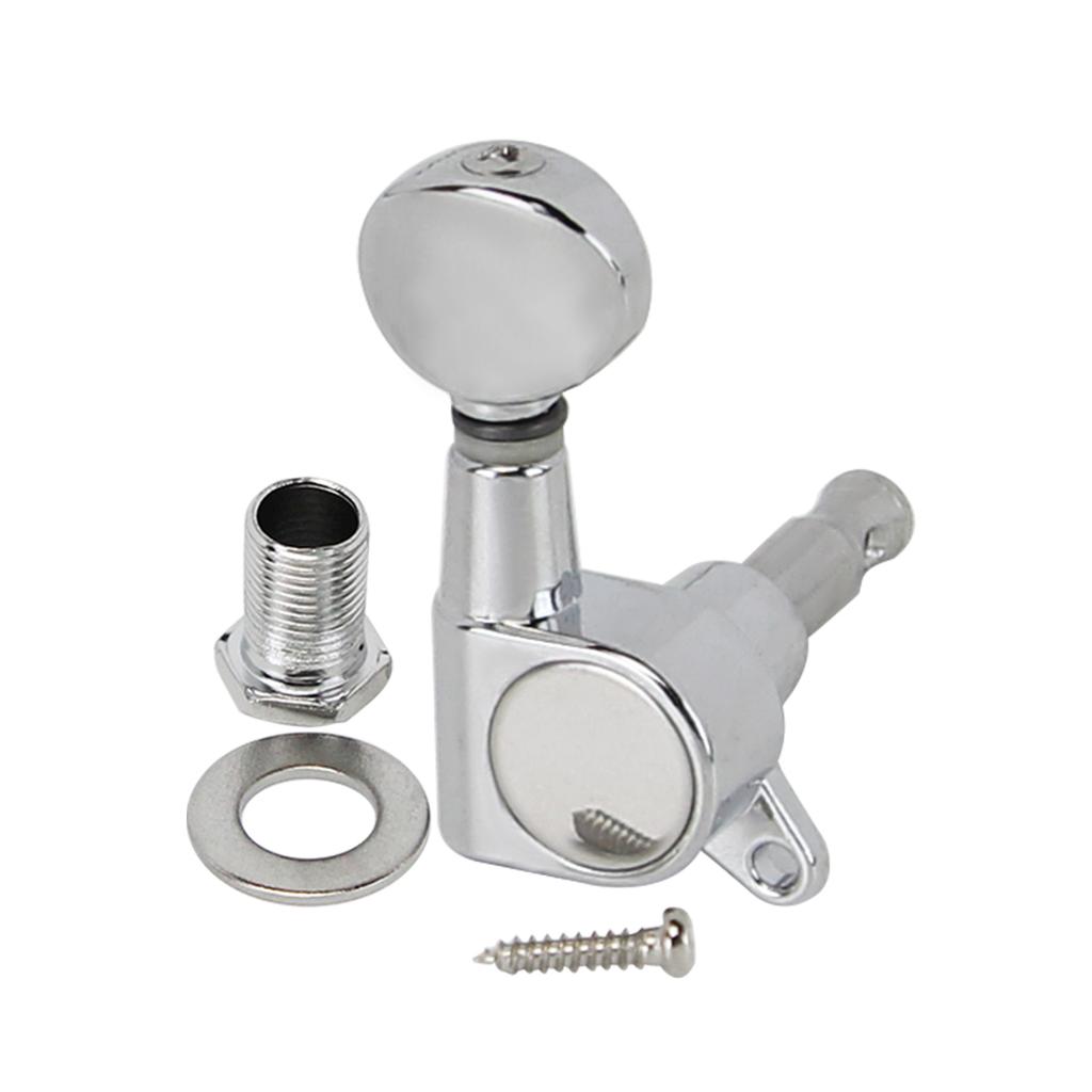 FLEOR 6R Small Sealed Guitar Tuning Pegs Tuners Machine Heads for Right Handed Acoustic or Electric Guitar
