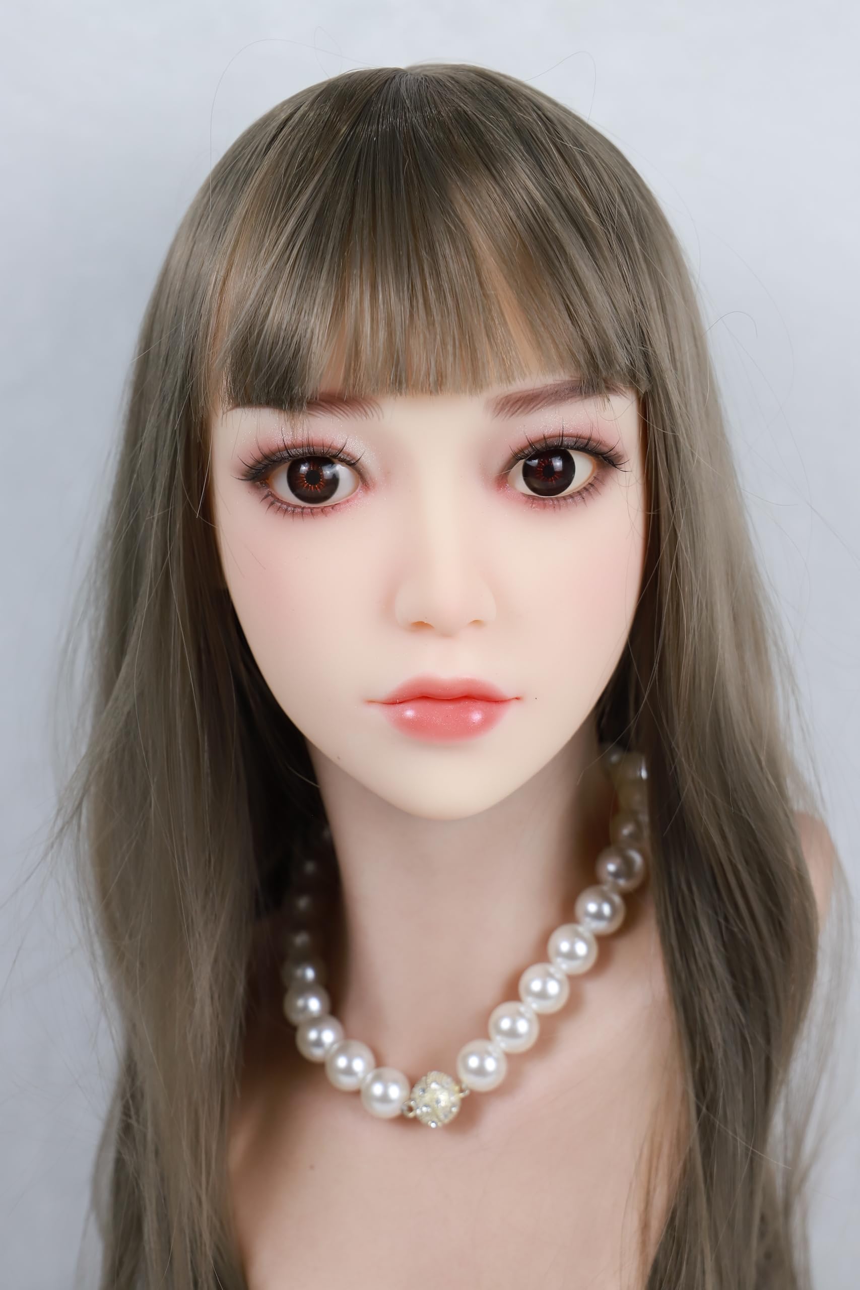 

Тільки Голова Фігури, Високоякісна Голова з TPE, Тип Перуки, 2 Типи З єднання, Тип Перуки #219 Довге Волосся (Підставка не входить)