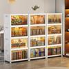 Movable Multi-layer Folding Storage Wardrobe with Wheels