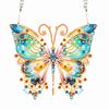 Acrylic Crystal Hanging Home Wall Decor Round+Special Shape Single-Sided Butterfly Dragonfly Tree Parrot for Garden Window Decor
